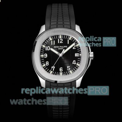 Swiss Copy PPF Patek Philippe Aquanaut Cal.324 Black Dial 40mm Watch 